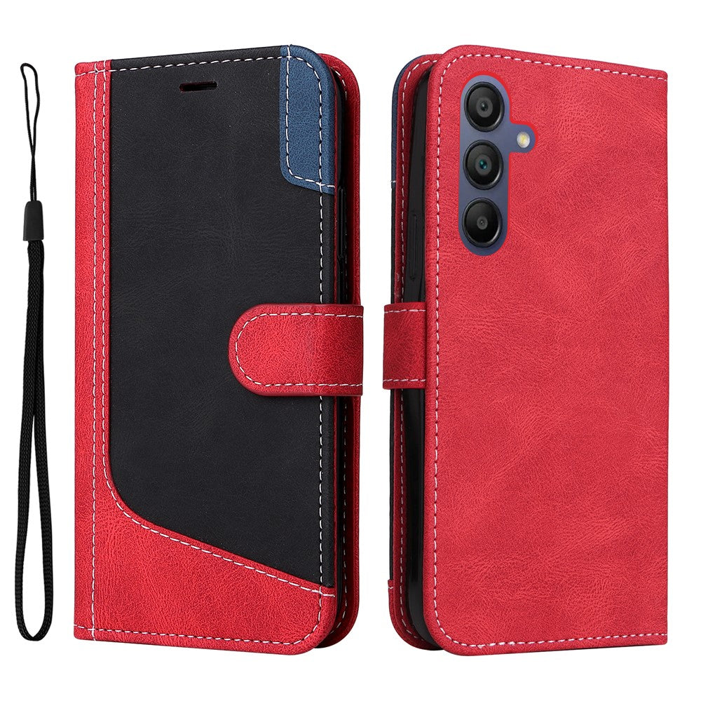 Samsung Galaxy A18 5G / A18 4G A17 5G / A17 4G / A26 5G / A16 5G / A16 4G-etui med foldbart mønster, læder, mobilcover, 3 farver og patchwork