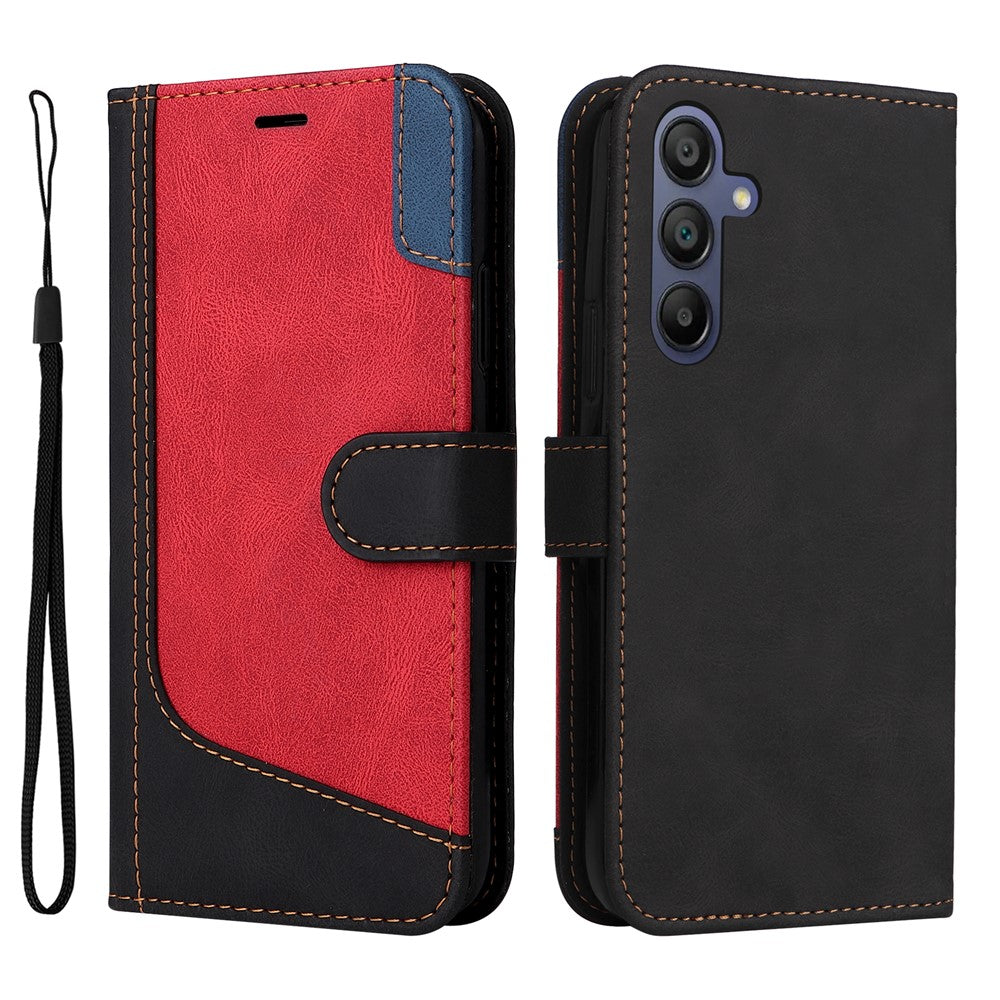 Samsung Galaxy A18 5G / A18 4G A17 5G / A17 4G / A26 5G / A16 5G / A16 4G-etui med foldbart mønster, læder, mobilcover, 3 farver og patchwork