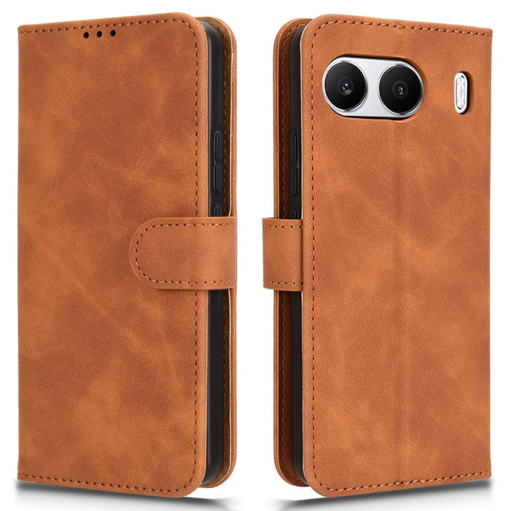 For OnePlus Nord 4 Leather Case Skin-Feel Anti-Drop Wallet Flip Phone Cover