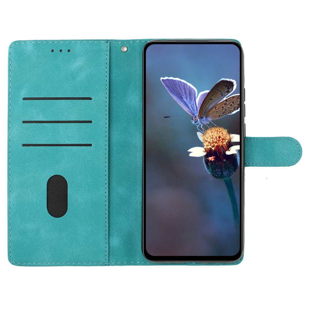 For OnePlus Nord 4 Case Leather Imprinted Flower Phone Cover Wallet with Wrist Strap