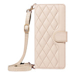 For Xiaomi Redmi Note 13 Pro+ 5G Case Wallet Rhombus Leather Phone Cover with Shoulder Strap, Wrist Strap