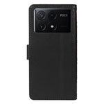 For Xiaomi Poco X6 Pro 5G / Redmi K70E 5G Case Wallet Rhombus Leather Phone Cover with Shoulder Strap, Wrist Strap