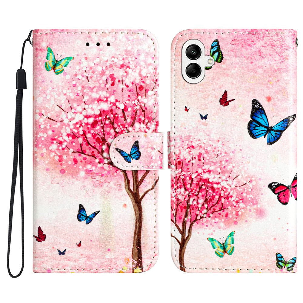 Samsung Galaxy A08 5G / A08 4G / A07 4G / A07s 4G / A06 4G / A06 5G-pungcover, lædercover med trykt mønster