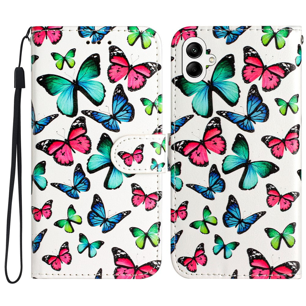 Samsung Galaxy A08 5G / A08 4G / A07 4G / A07s 4G / A06 4G / A06 5G-pungcover, lædercover med trykt mønster