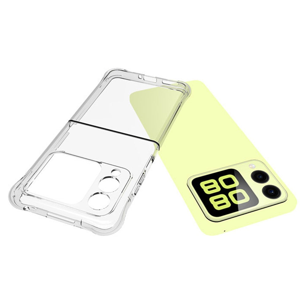 Huawei Nova Flip 5G-skal Transparent Flexibelt 2.0mm TPU mobilskal