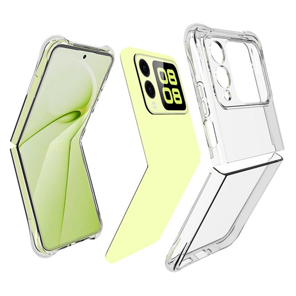 Huawei Nova Flip 5G-skal Transparent Flexibelt 2.0mm TPU mobilskal
