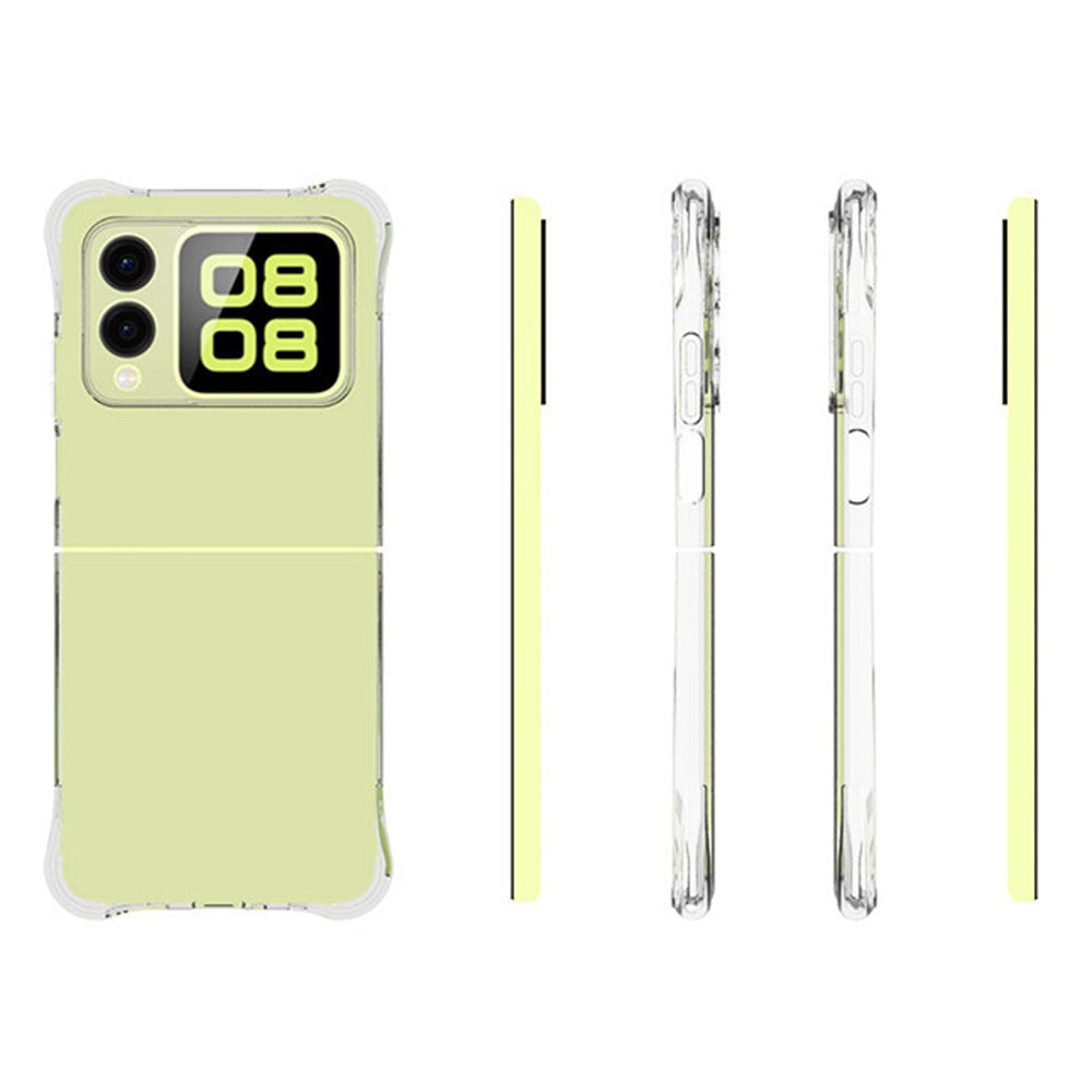 Huawei Nova Flip 5G-skal Transparent Flexibelt 2.0mm TPU mobilskal