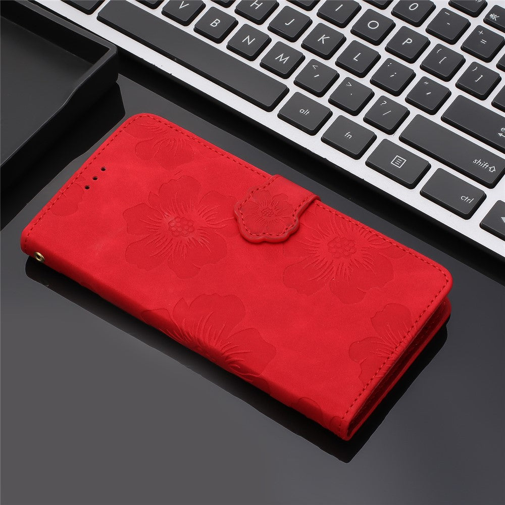 For OnePlus Nord 4 Case Flower Design Leather Wallet Phone Cover with Wrist Strap