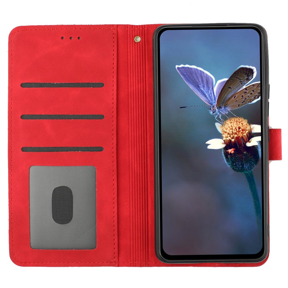 For OnePlus Nord 4 Case Flower Design Leather Wallet Phone Cover with Wrist Strap