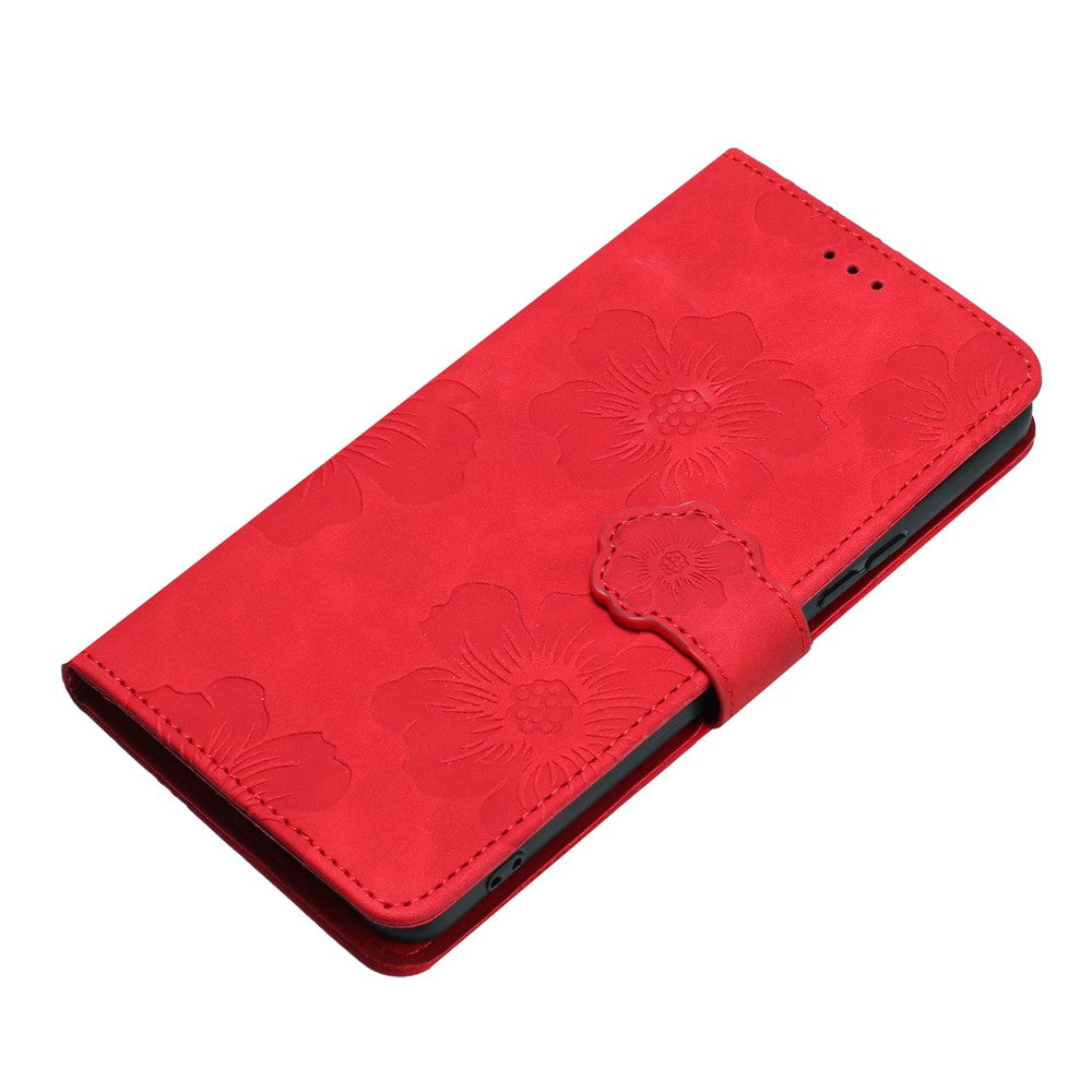 For OnePlus Nord 4 Case Flower Design Leather Wallet Phone Cover with Wrist Strap