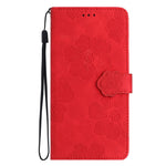 For OnePlus Nord 4 Case Flower Design Leather Wallet Phone Cover with Wrist Strap