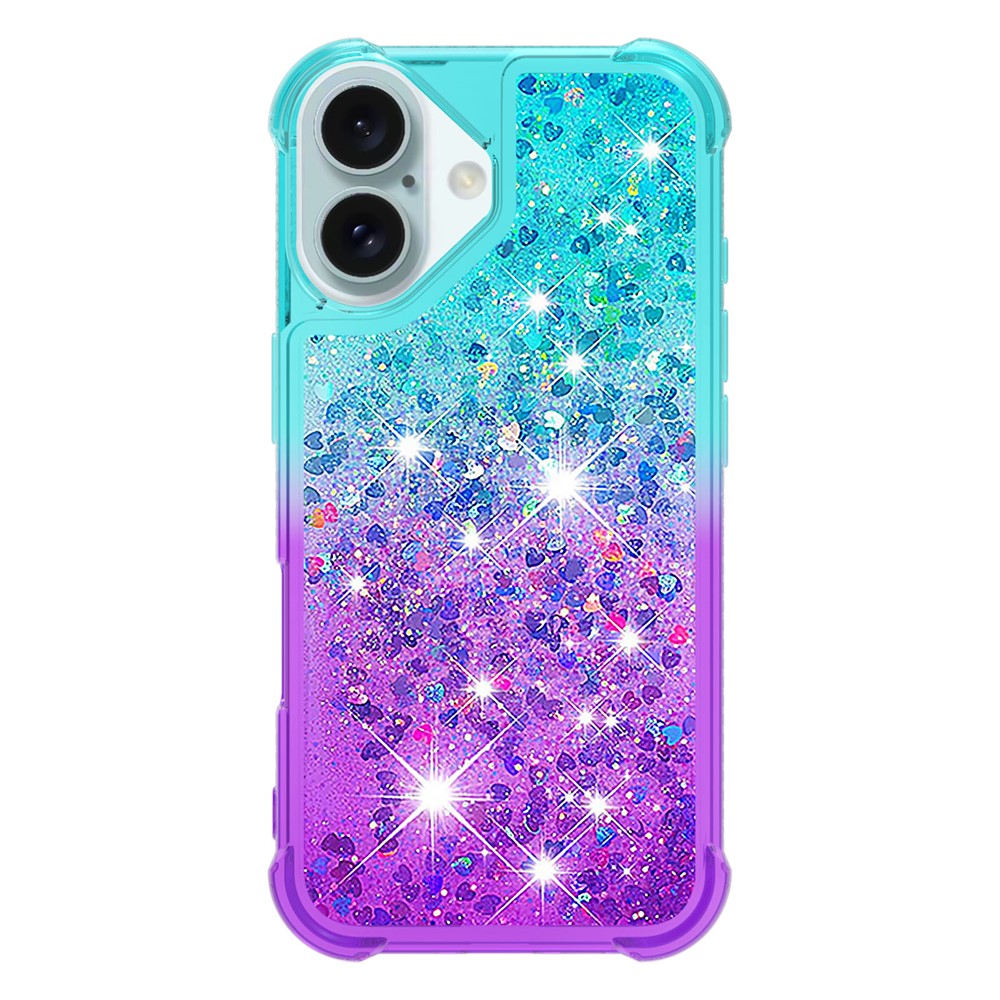 Til iPhone 16 Plus TPU-etui med gradient kviksand telefonbagcover