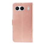 For OnePlus Nord 4 PU Leather Cases Flower Pattern Wallet Stand Phone Cover with Strap