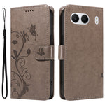 For OnePlus Nord 4 PU Leather Cases Flower Pattern Wallet Stand Phone Cover with Strap