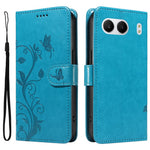 For OnePlus Nord 4 PU Leather Cases Flower Pattern Wallet Stand Phone Cover with Strap