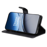 For OnePlus Nord 4 Case Solid Color Leather Mobile Cover Wallet Stand with Strap