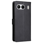 For OnePlus Nord 4 Case Solid Color Leather Mobile Cover Wallet Stand with Strap