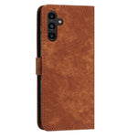 Til Samsung Galaxy A16 5G / A16 4G Etui Præget Linjer Læder Telefoncover Bogstil Sammenklappeligt Stativ