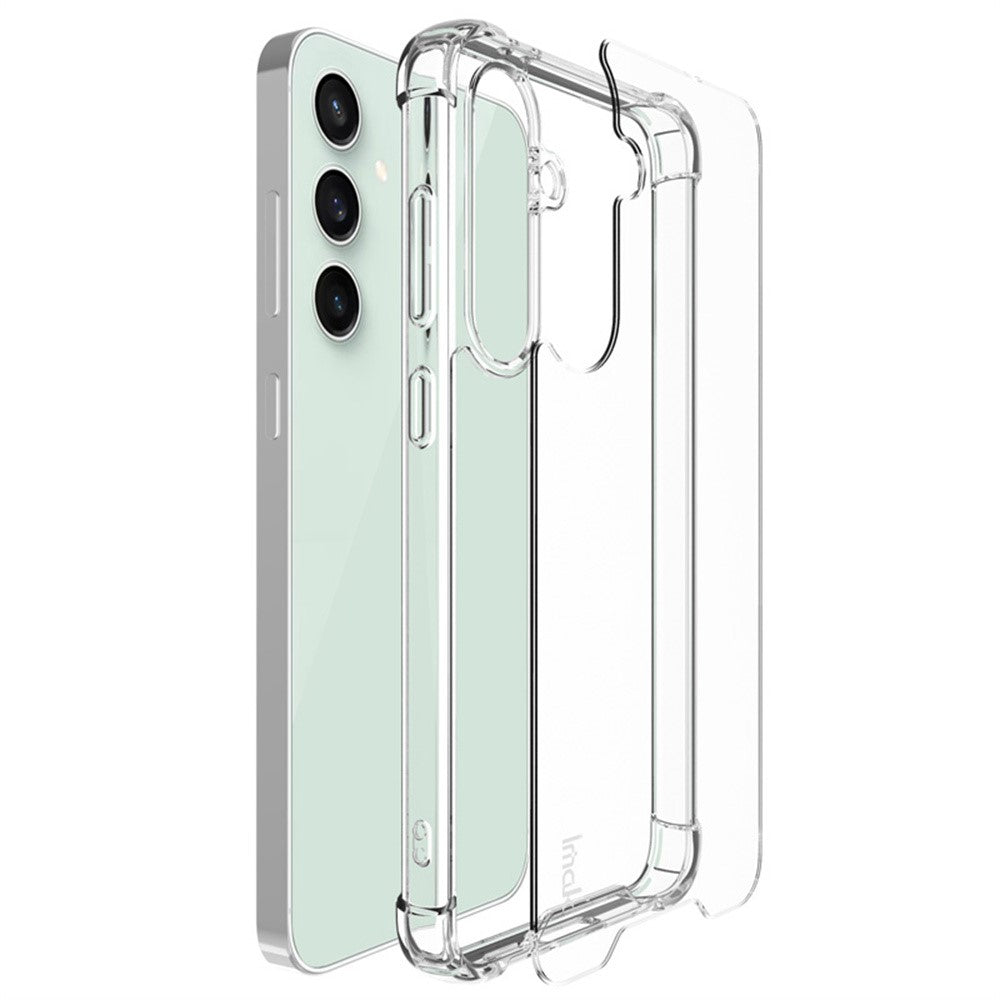 IMAK For Samsung Galaxy S24 FE Case PC+TPU Shockproof Clear Phone Cover