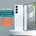 IMAK Cover til Samsung Galaxy A35 5G PC+TPU Stødsikkert Gennemsigtigt Telefoncover