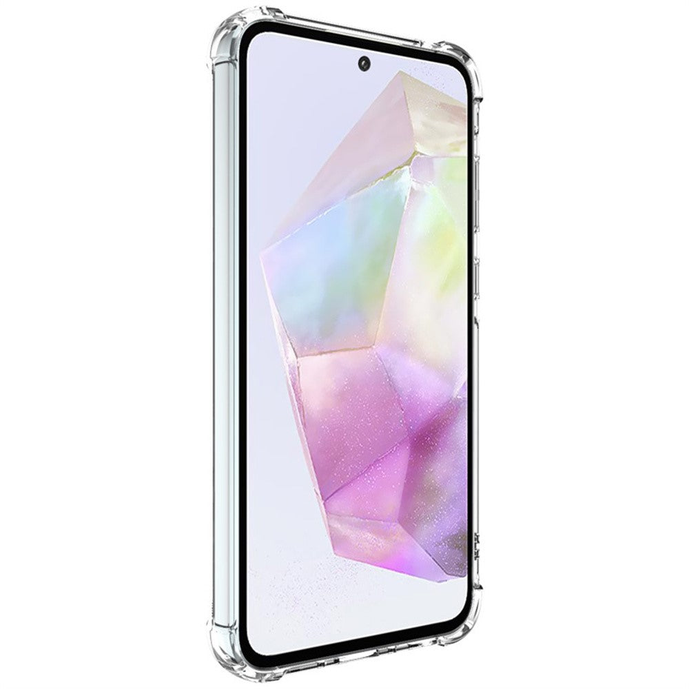 IMAK Cover til Samsung Galaxy A35 5G PC+TPU Stødsikkert Gennemsigtigt Telefoncover