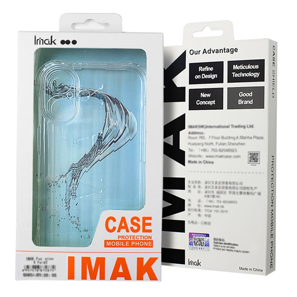 IMAK Cover til Samsung Galaxy A35 5G PC+TPU Stødsikkert Gennemsigtigt Telefoncover