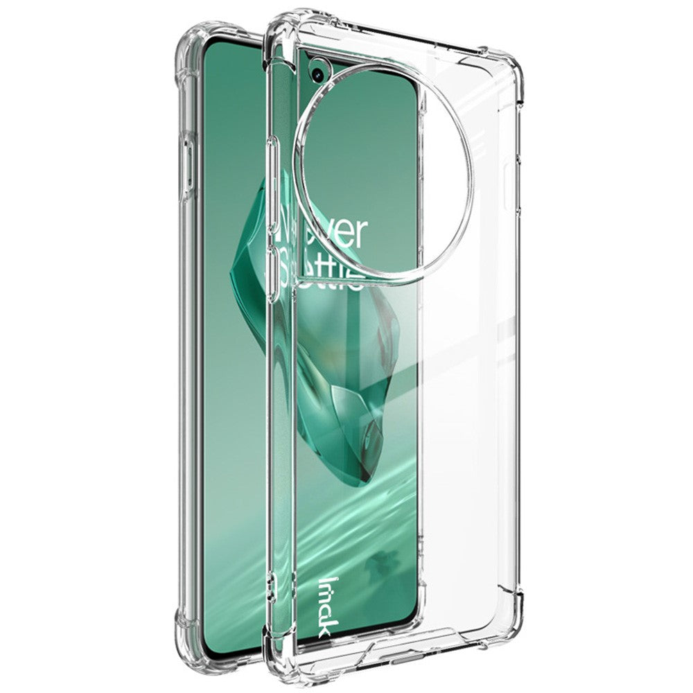 IMAK For OnePlus 12 5G Case PC+TPU Shockproof Clear Phone Cover