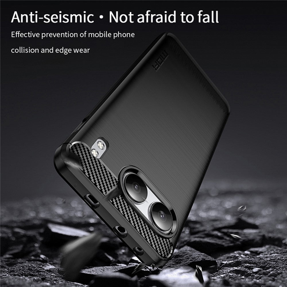 MOFI JK TPU Series-1 For OnePlus Nord 4 Case Carbon Fiber Texture TPU Soft Phone Cover
