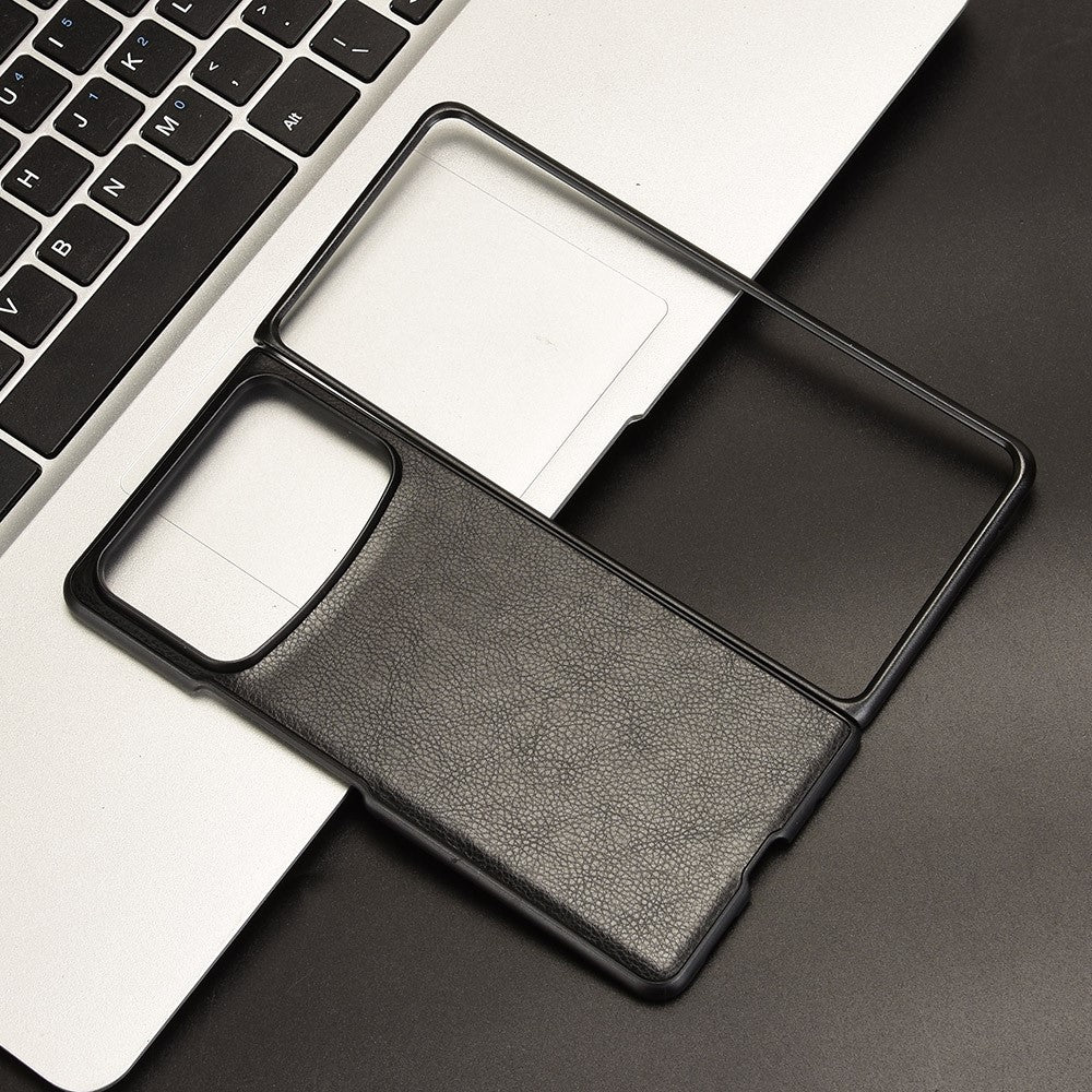 For Xiaomi Mix Fold 4 5G Case Litchi Texture PU Leather + PC Phone Cover