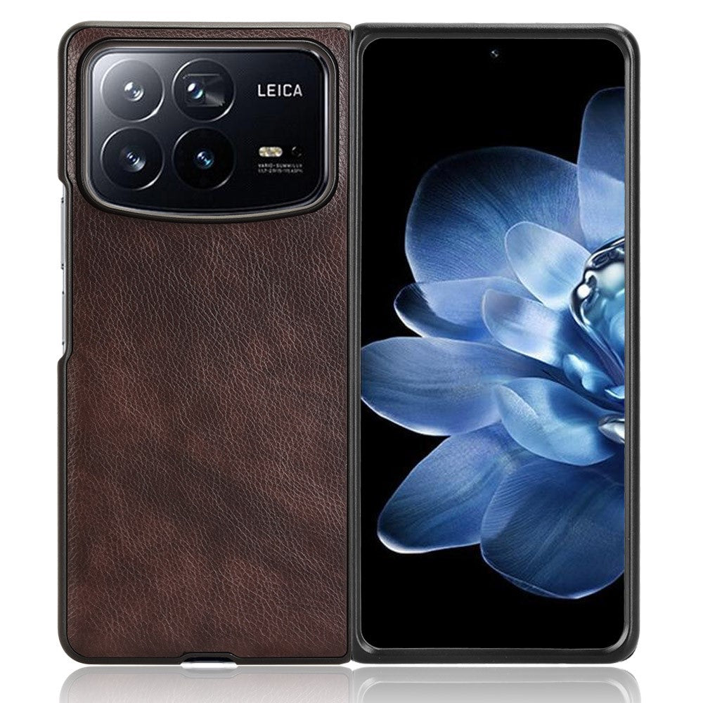 For Xiaomi Mix Fold 4 5G Case Litchi Texture PU Leather + PC Phone Cover
