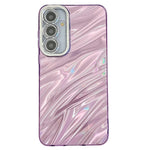 Til Samsung Galaxy A55 5G Cover IMD Design Stødsikker PC+TPU Telefoncover med Glaslinsefilm