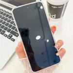 Til Samsung Galaxy A55 5G Cover IMD Design Stødsikker PC+TPU Telefoncover med Glaslinsefilm