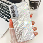 Til Samsung Galaxy A55 5G Cover IMD Design Stødsikker PC+TPU Telefoncover med Glaslinsefilm