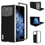 ABEEL For Xiaomi Mix Fold 4 5G Case Genuine Cow Leather Hard PC Phone Cover