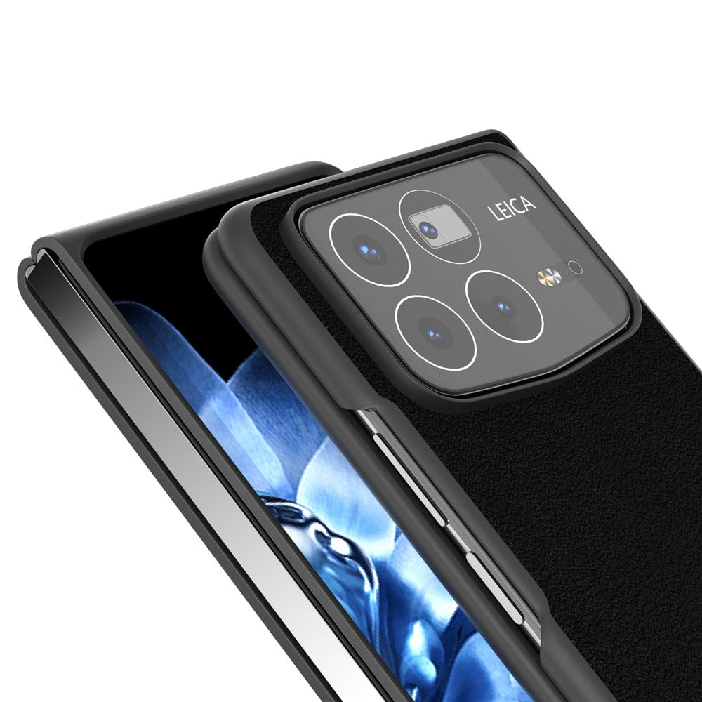 ABEEL For Xiaomi Mix Fold 4 5G Case Genuine Cow Leather Hard PC Phone Cover