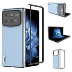 ABEEL For Xiaomi Mix Fold 4 5G Case Genuine Cow Leather Hard PC Phone Cover