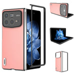 ABEEL For Xiaomi Mix Fold 4 5G Case Genuine Cow Leather Hard PC Phone Cover
