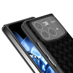 For Xiaomi Mix Fold 4 5G Case Woven Texture PU Leather Coated PC Mobile Phone Cover