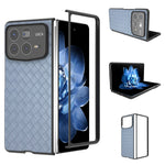 For Xiaomi Mix Fold 4 5G Case Woven Texture PU Leather Coated PC Mobile Phone Cover