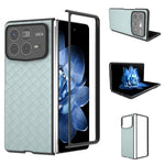 For Xiaomi Mix Fold 4 5G Case Woven Texture PU Leather Coated PC Mobile Phone Cover