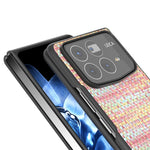 Xiaomi Mix Fold 4 5G-skal i läder + PC-modell med rutig textur