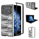 Xiaomi Mix Fold 4 5G-skal i läder + PC-modell med rutig textur