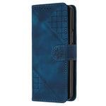 For Samsung Galaxy Z Fold5 5G Leather Wallet Case Butterfly Flower Imprinted Phone Cover with Strap