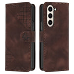 For Samsung Galaxy Z Fold5 5G Leather Wallet Case Butterfly Flower Imprinted Phone Cover with Strap