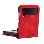 For Samsung Galaxy Z Flip3 5G Leather Wallet Case Butterfly Flower Imprinted Phone Cover with Strap