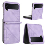 For Samsung Galaxy Z Flip3 5G Leather Wallet Case Butterfly Flower Imprinted Phone Cover with Strap