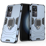 Xiaomi Redmi K50 Ultra 5G / 12T 5G Kraftigt Armor Skyddsskal Fingerring Stöd Halkfri Hårt PC Mjukt TPU Stötsäkert Skal