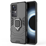 Xiaomi Redmi K50 Ultra 5G / 12T 5G Kraftigt Armor Skyddsskal Fingerring Stöd Halkfri Hårt PC Mjukt TPU Stötsäkert Skal