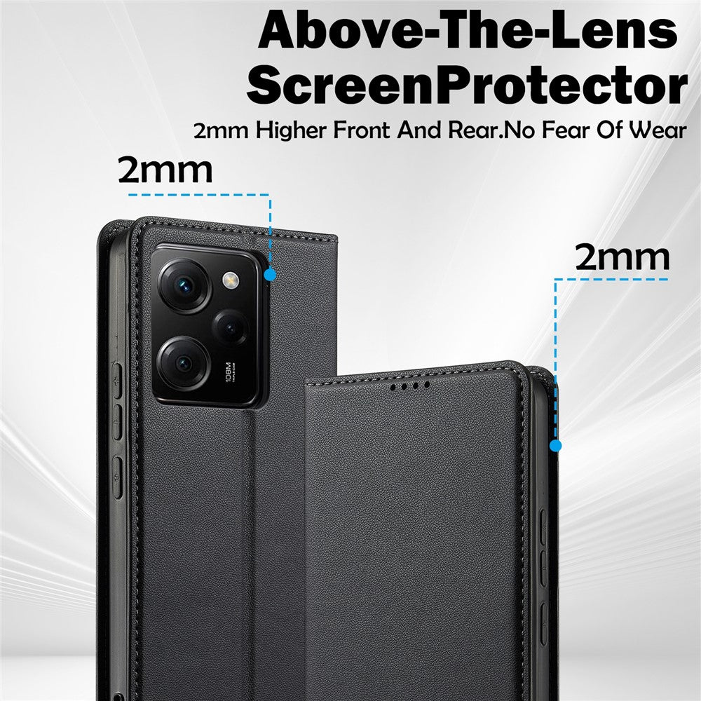 LC.IMEEKE L1 Series for Xiaomi Poco X5 Pro 5G / Redmi Note 12 Pro 5G Case PU Leather Wallet Stand Phone Cover