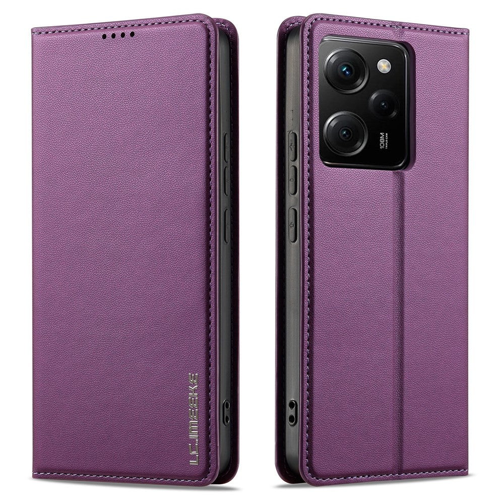 LC.IMEEKE L1 Series for Xiaomi Poco X5 Pro 5G / Redmi Note 12 Pro 5G Case PU Leather Wallet Stand Phone Cover